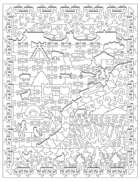 Woven Legends: A Tapestry of Puzzle Coloring Pages, Drawing Prompts, and Stories Woven by You