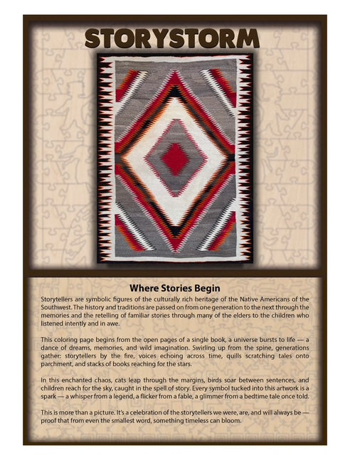 Woven Legends: A Tapestry of Puzzle Coloring Pages, Drawing Prompts, and Stories Woven by You