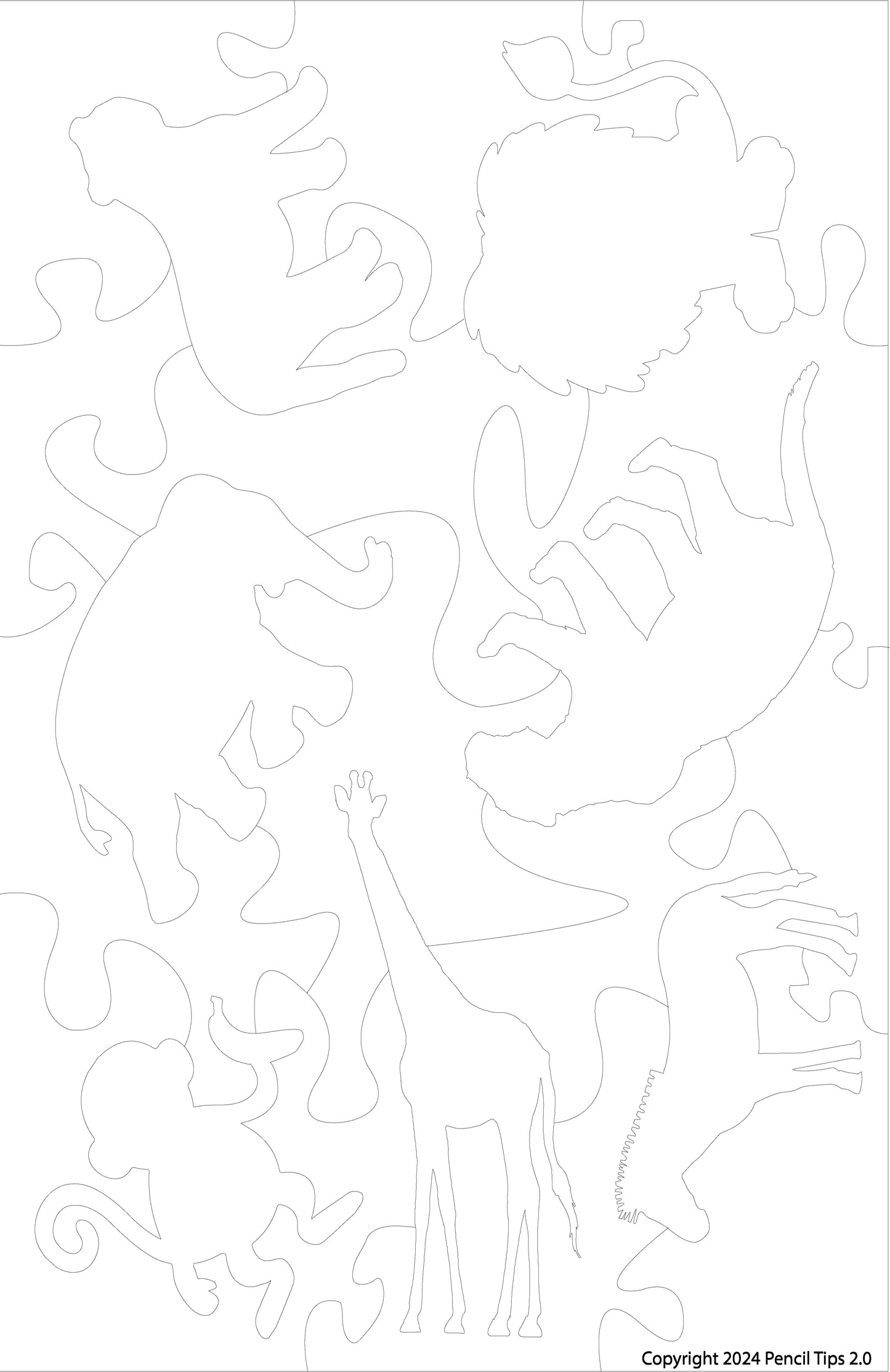 Puzzle Template - Jungle