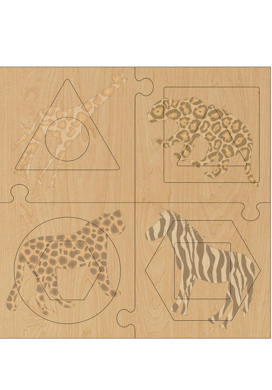 Puzzle Template - Wild Shapes Adventure