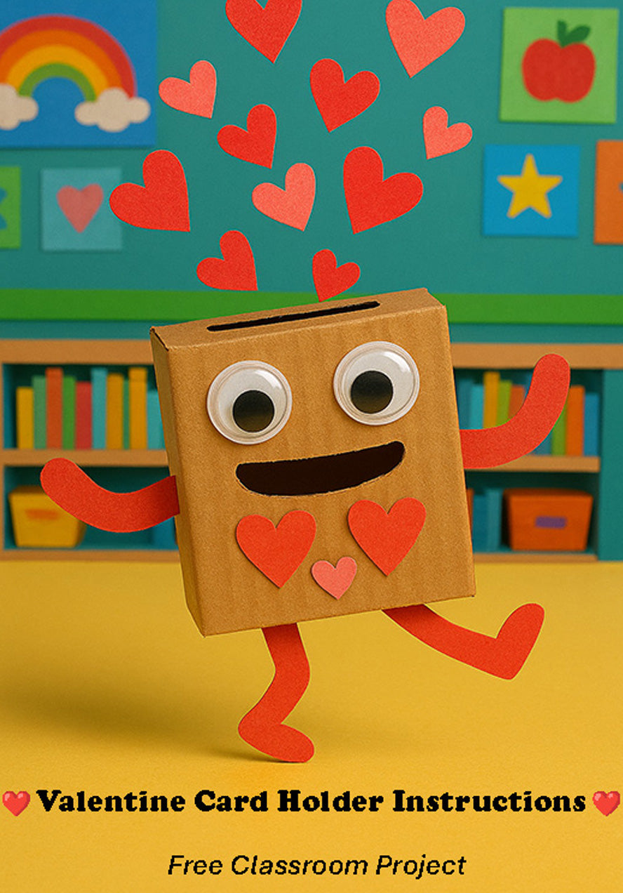 FREE Valentine Card Holder Classroom Project