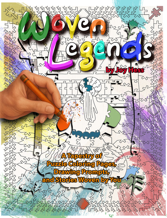 Woven Legends: A Tapestry of Puzzle Coloring Pages, Drawing Prompts, and Stories Woven by You